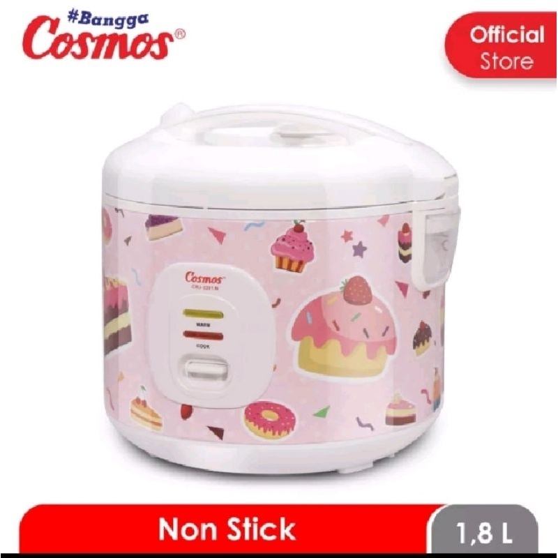 COSMOS CRJ 3301NC Mejikom  1,8liter Baru cake