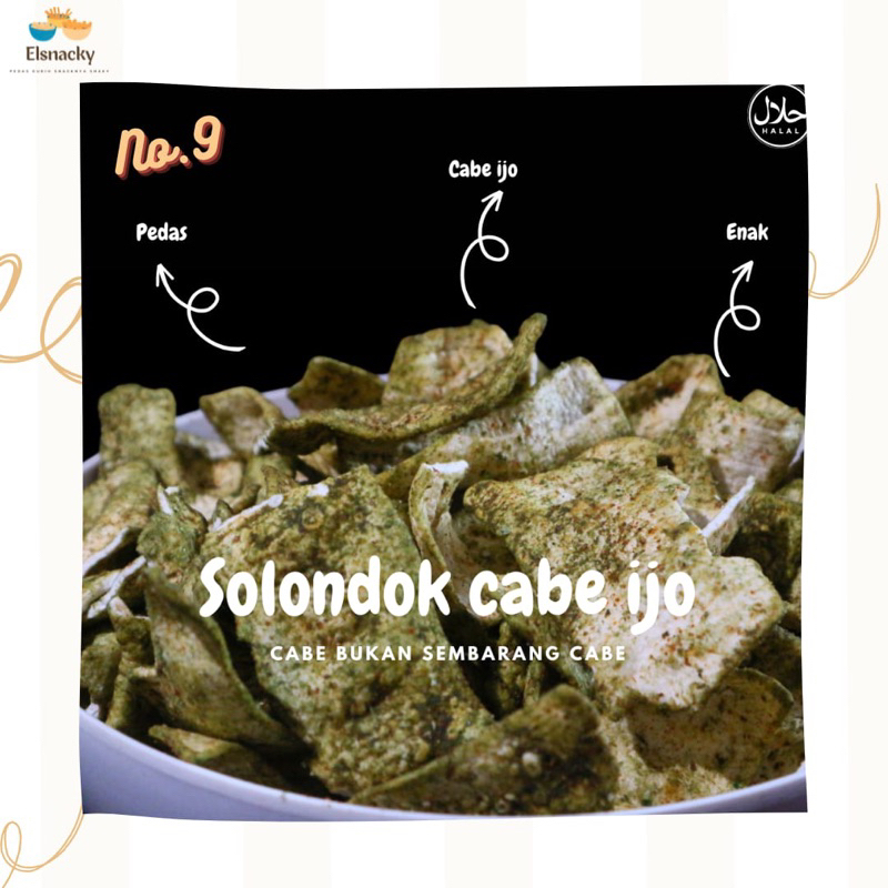 

ELSNACKY KERIPIK SOLONDOK CABE IJO