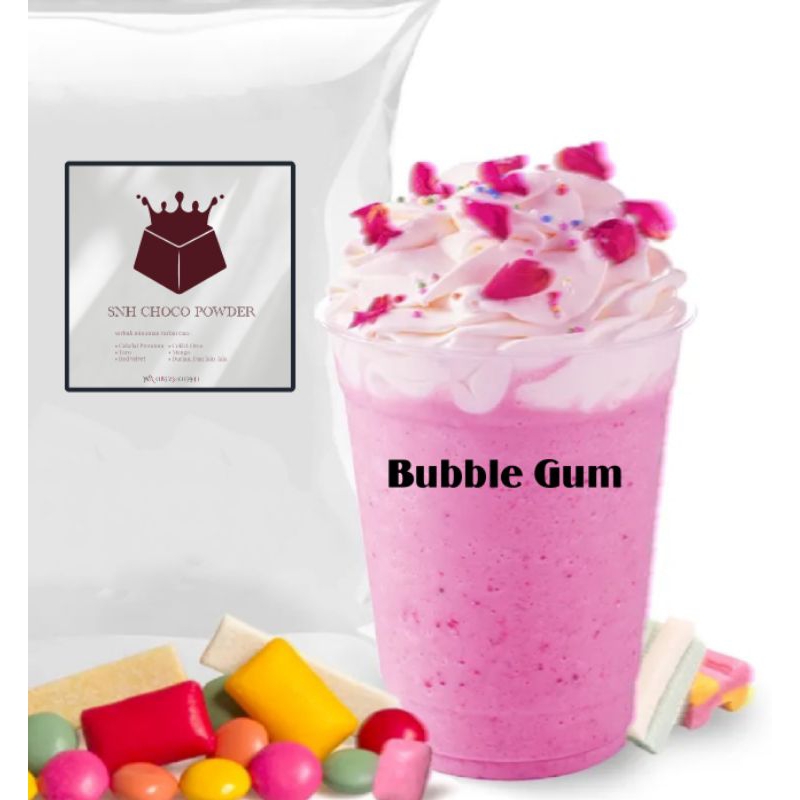 

SERBUK BUBBLE GUM 1kg MINUMAN BUBUK INSTAN ORIGINAL PREMIUM Cocok untuk yang sedang menjalani bisnis Jualan bisnis usaha milkshake boba caffe