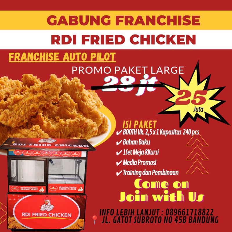 Franchise waralaba usaha RDI FRIED CHICKEN