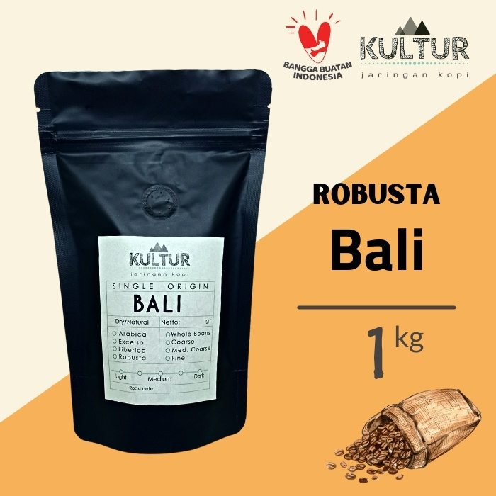 

COFFEE BEAN BIJI KOPI ROBUSTA BALI 1 KG