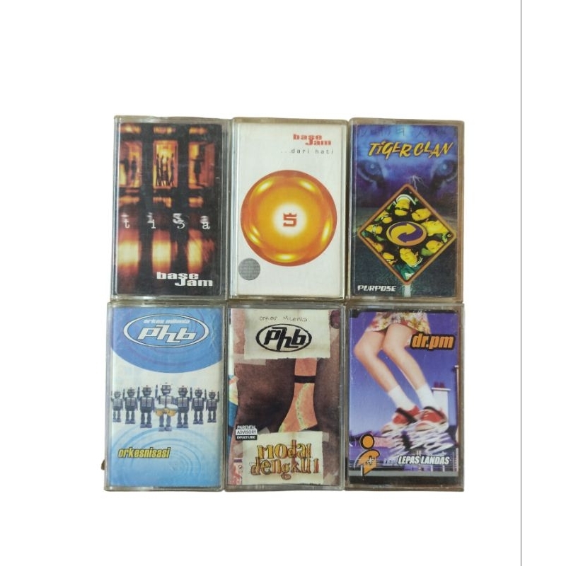 kaset pita tape radio base jam, phb, tiger clan, dr pm