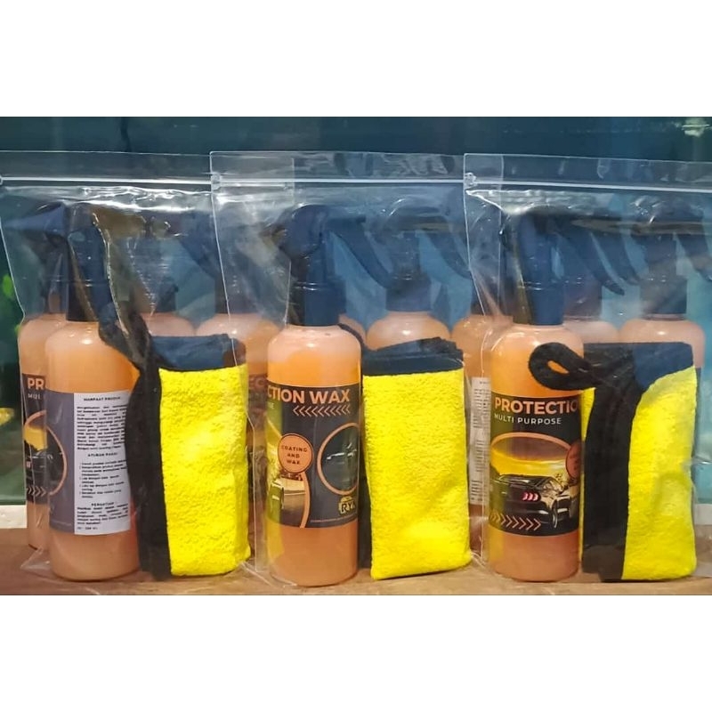 Coating wax obat pengkilap body mobil dan motor FREE kain poles