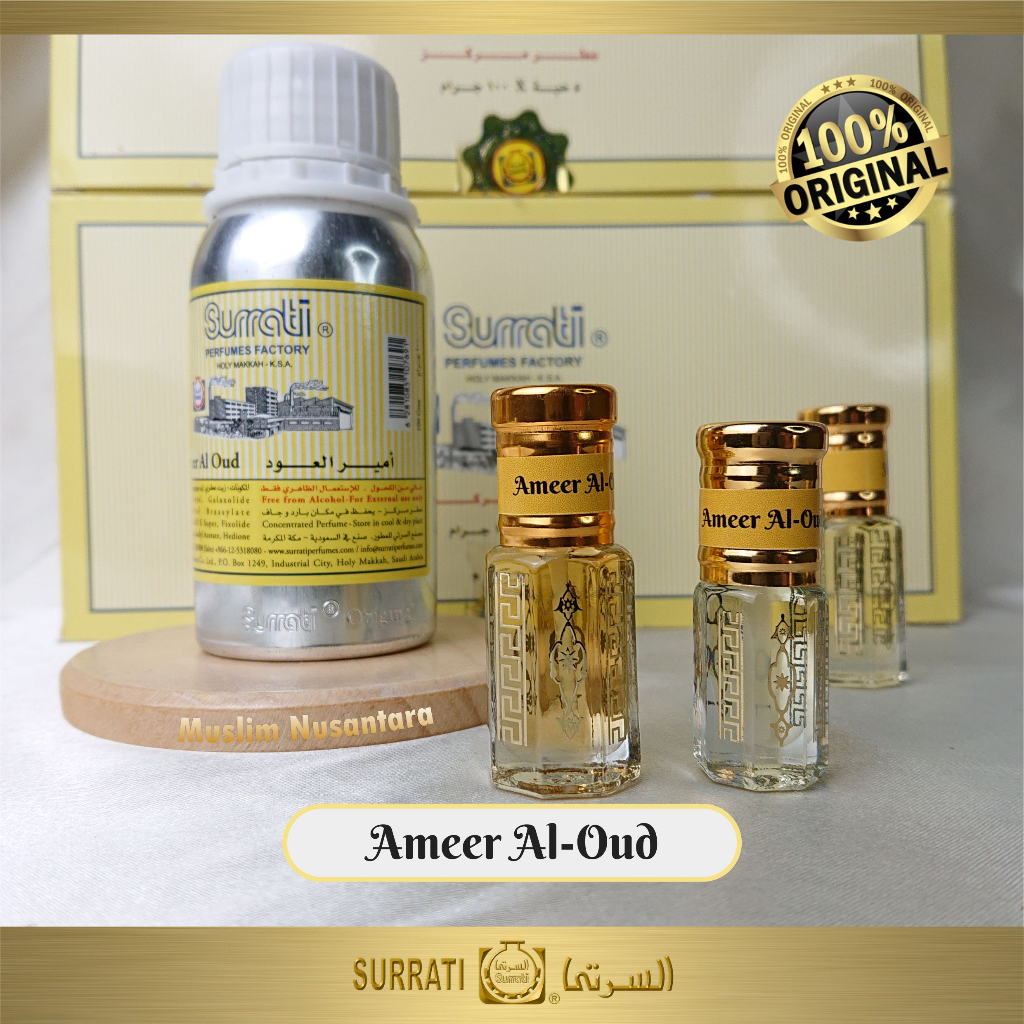 Parfum Surrati Ameer Al-Oud Original / Bibit Parfum Ameer Oud Termurah