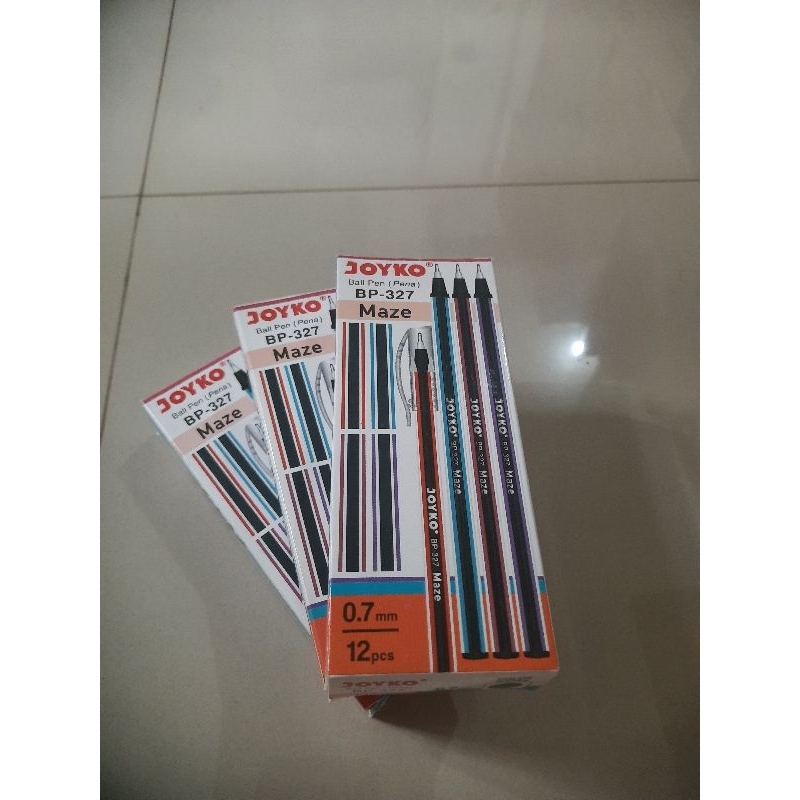 

pulpen joyko maze bp327 1pack isi 12