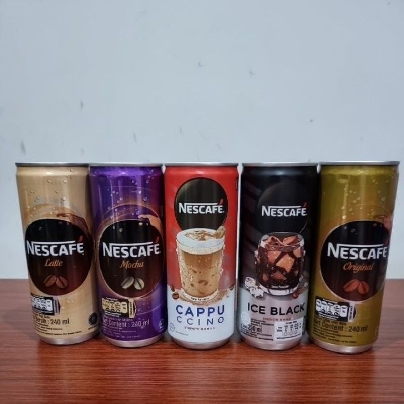 

Nescafe Can 240ml 5 rasa (late,moca,ori,capucino,ice black)