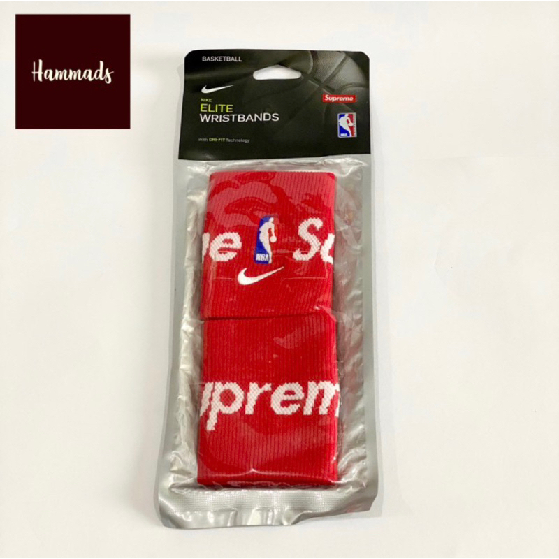 Supreme x NIKE x NBA Wristbands Red