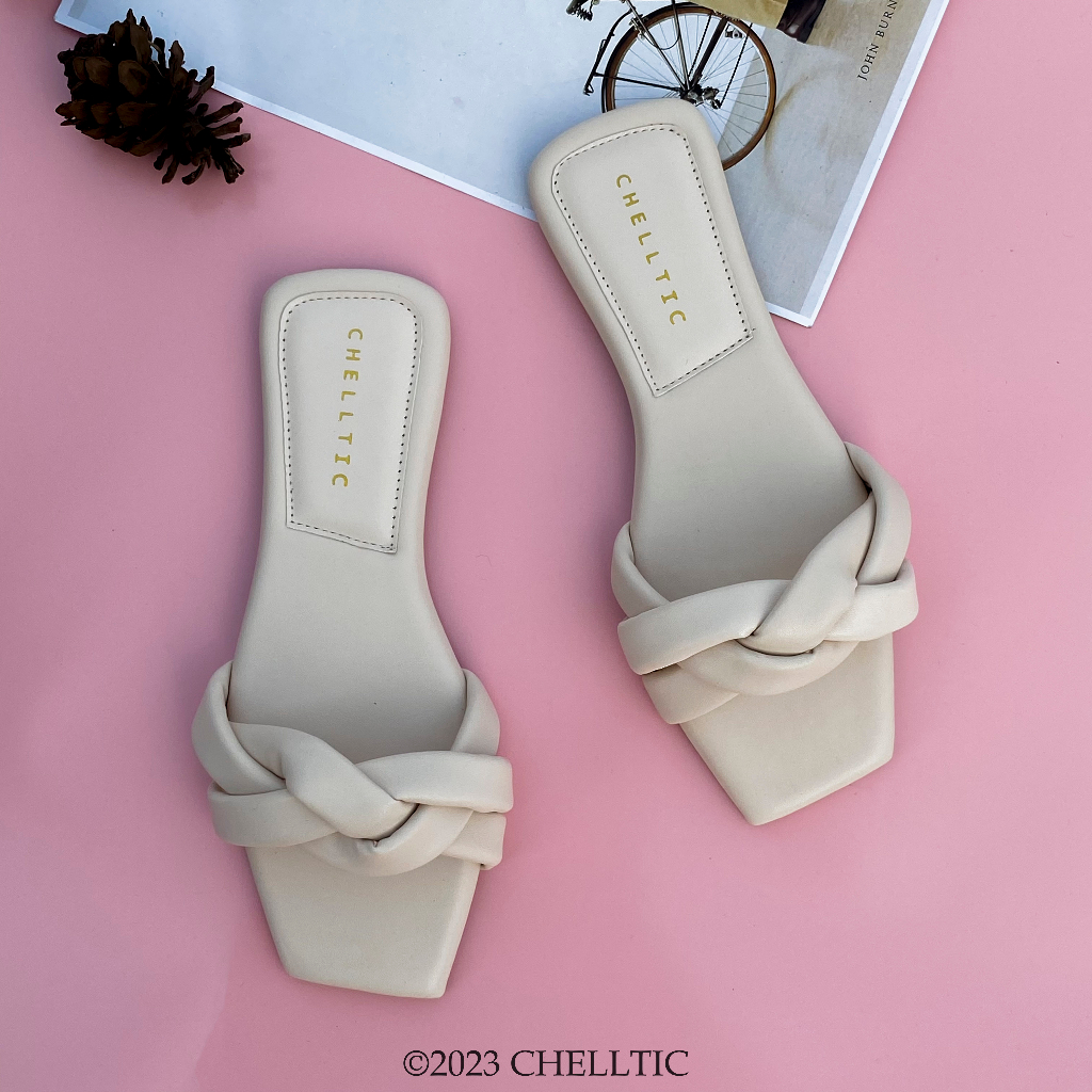 GALAXY Sendal Flat Teplek Tali Kepang Anyam Wanita Terbaru|Sandal Selop Casual Elegan Sepatu Sandal 