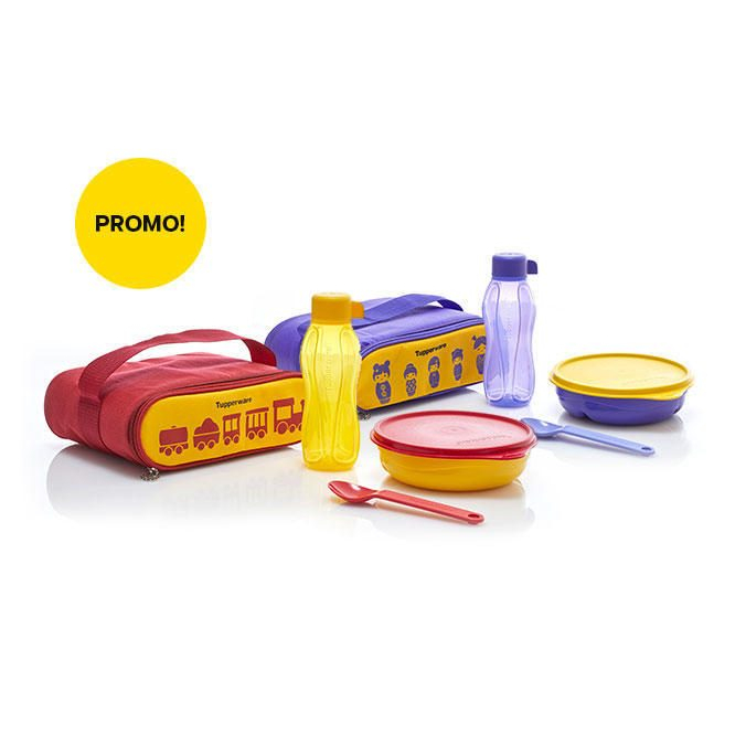 train doll set tupperware bekal makan anak