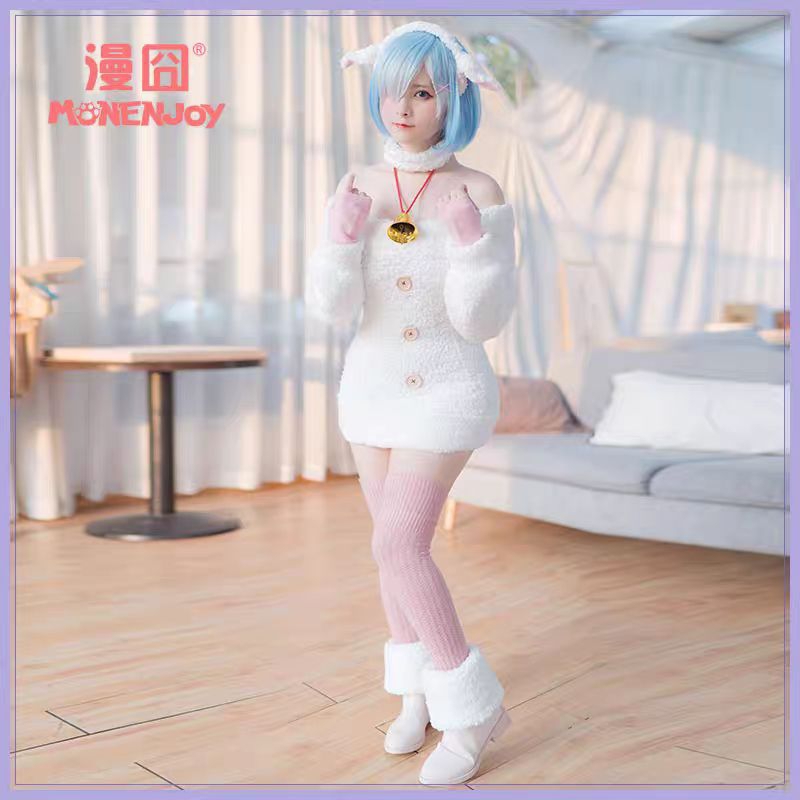 cosplay full set rem sheep monenjoy or rem maid