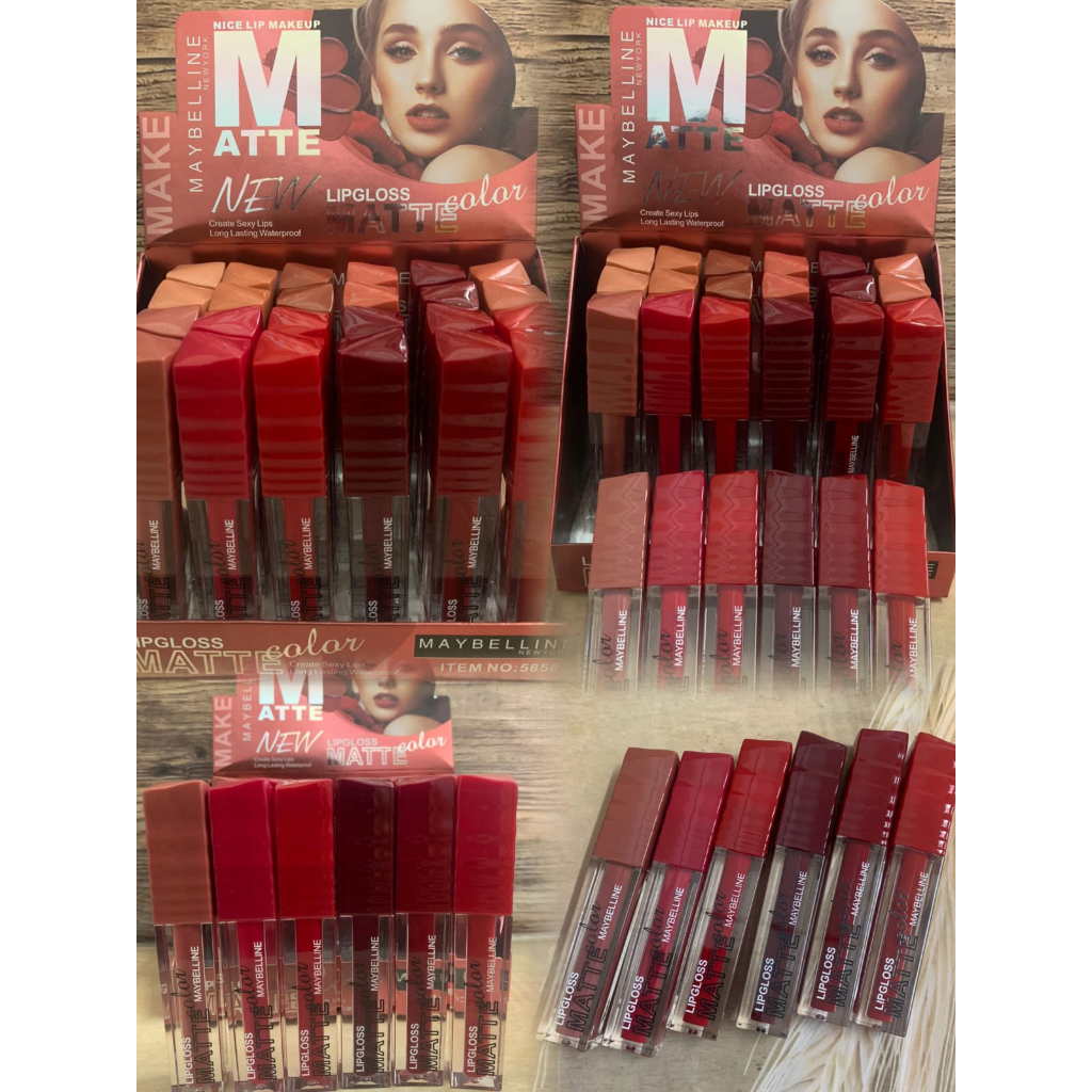 [ LUSINAN ] Lip Cream Matte Maybelline NICE LIP Create Sexy Lips LongLasting 5858