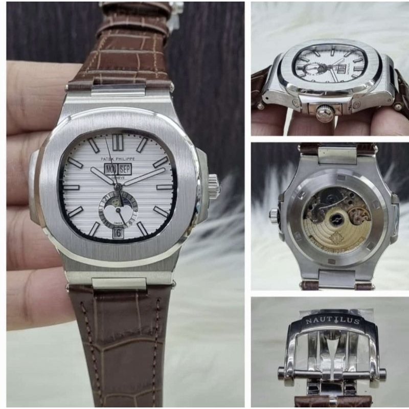 JAM TANGAN PRIA PATEK PHILLIPE LEATHER AUTOMATIC JAPAN