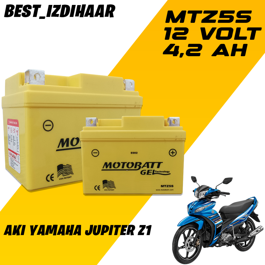 AKI YAMAHA JUPITER Z1 MERK MOTOBATT MTZ5S,AKI JUPITER Z ROBOT,AKI MOTOBATT ORIGINAL 100%