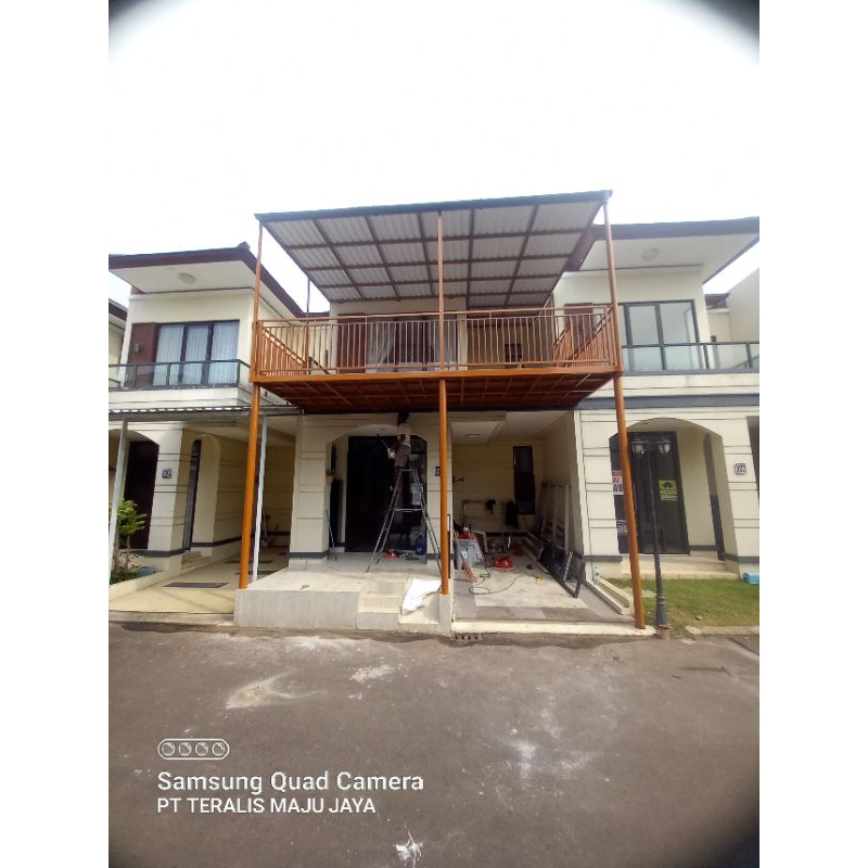 kanopi balkon kanopi dak besi kanopi plat bordes kanopi rofftop  mezzanine