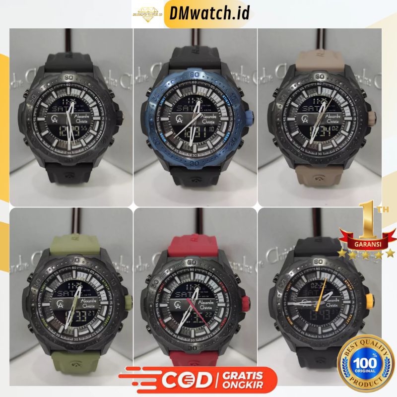 Jam tangan Pria Alexandre Christie AC 9370 AC9370 Ac9370 Original Garansi Resmi 1 Tahun
