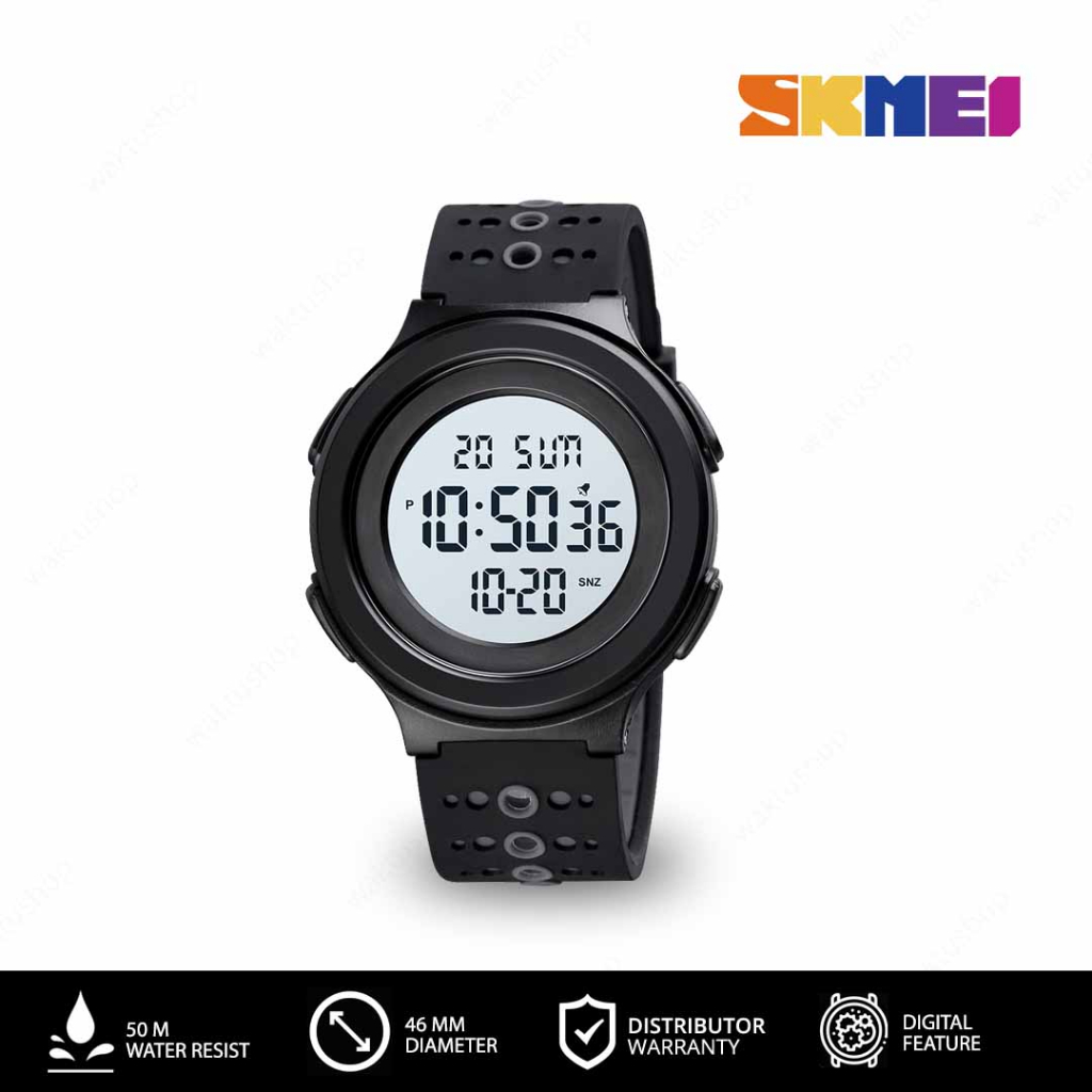SKMEI 1733 Original Jam Tangan Pria Digital Silica Gel Jam Tangan Tahan Air