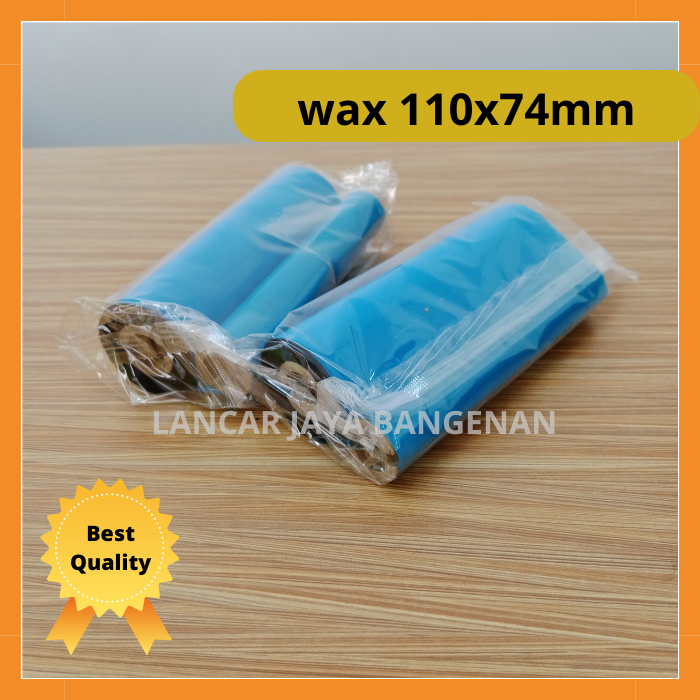 

WAX PREMIUM 110 mm x 74 Meter-Ribbon / Tinta / Karbon Barcode