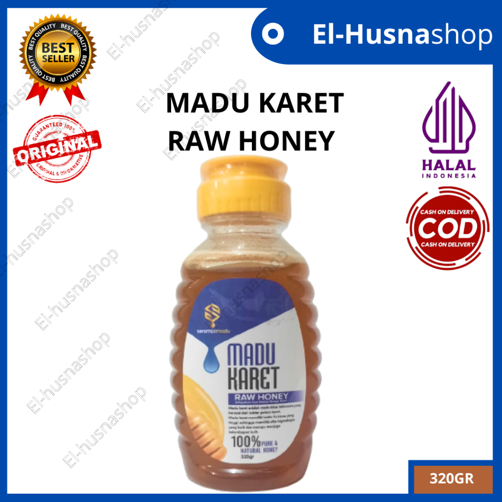 

Madu Karet 320gr Raw Honey Dihasilkan Dari Nektar Bunga Karet Pure & Natural Honey Madu Murni Asli Original