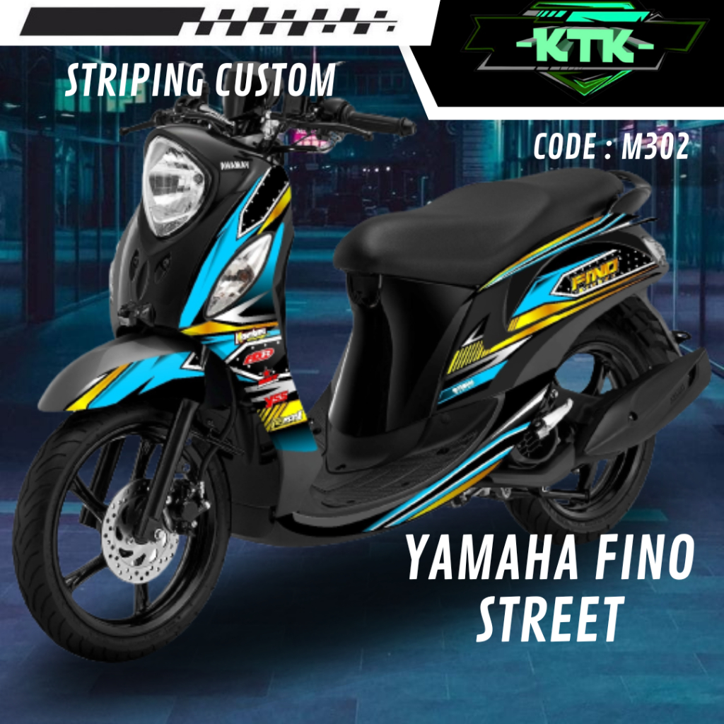 Lis Striping Stiker List Les Variasi Sticker Aksesoris Pelindung Body Logo Emblem Motor Matic Yamaha