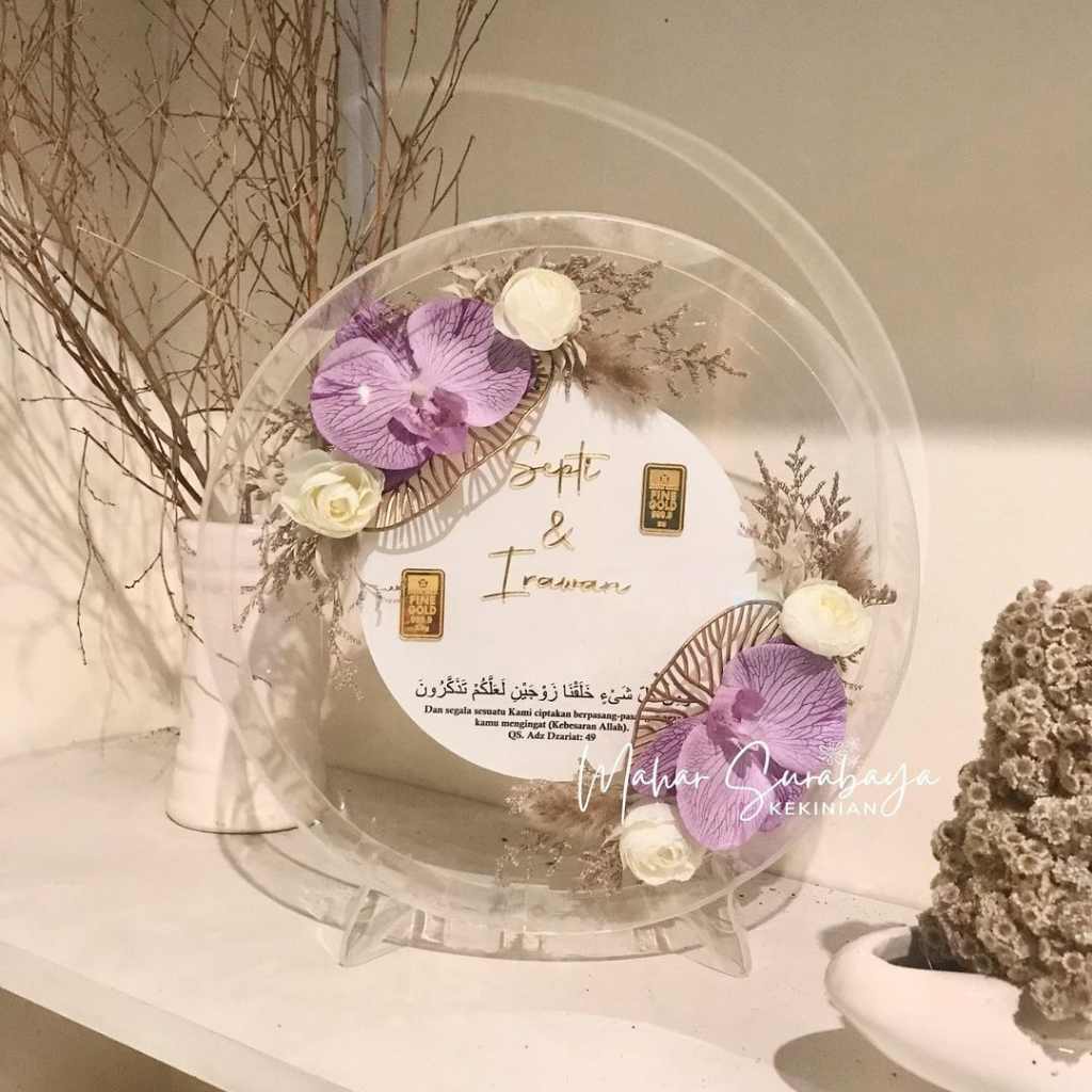 Mahar Akrilik Bulat mahar murah mahar pernikahan
