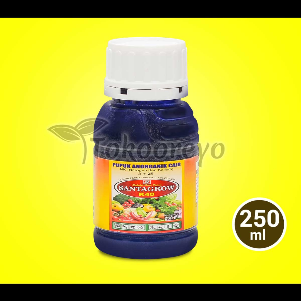 PUPUK CAIR SANTAGROW K40 ISI 250 ML KEMASAN PABRIK