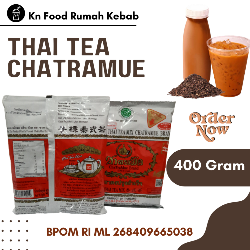 

Thai tea number one 400GRM/ chatramue brand BPOM