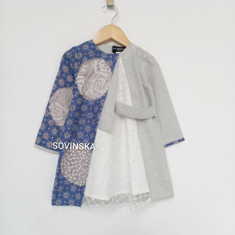 PreLoved Dress Anak Batik Mt 33Biru by Sovinska