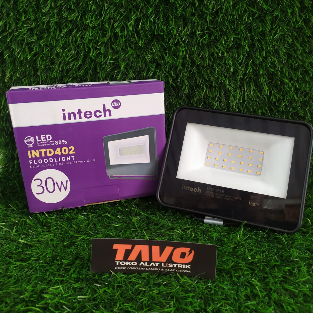 Lampu Sorot LED 30W INTECH KUNING / IN-TECH Lampu Sorot LED 30W / tembak / panggung / outdoor Kuning