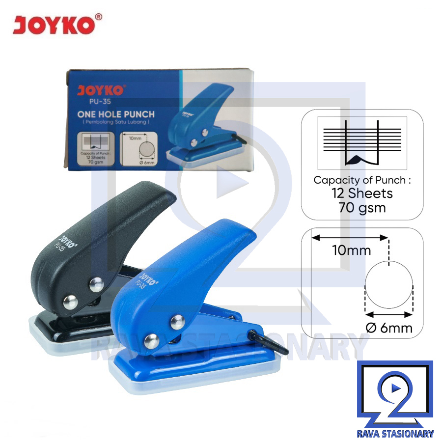 

Pembolong Kertas Satu Lubang One Hole Punch Joyko PU-35