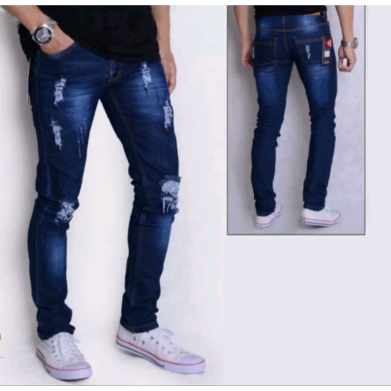 Celana panjang sobek pria ORIGINAL - CELANA PANJANG SOBEK PRIA - CELANA JEANS SOBEK PRIA - CELANA JE