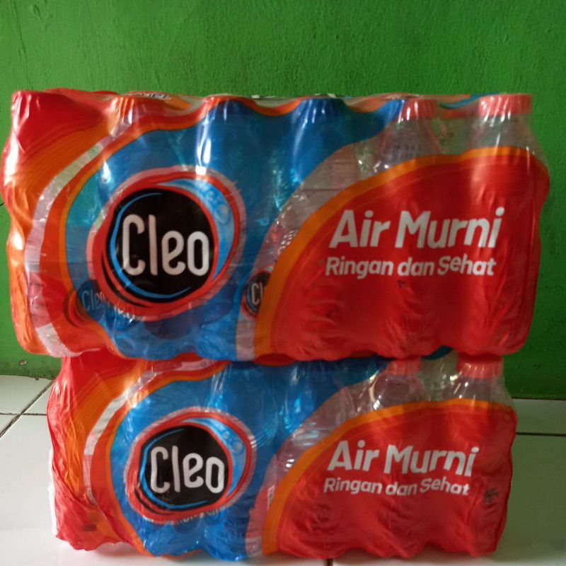

cleo mini 220ml isi 24 botol
