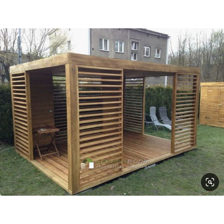 Gazebo Pergola Minimalis Kayu Jati