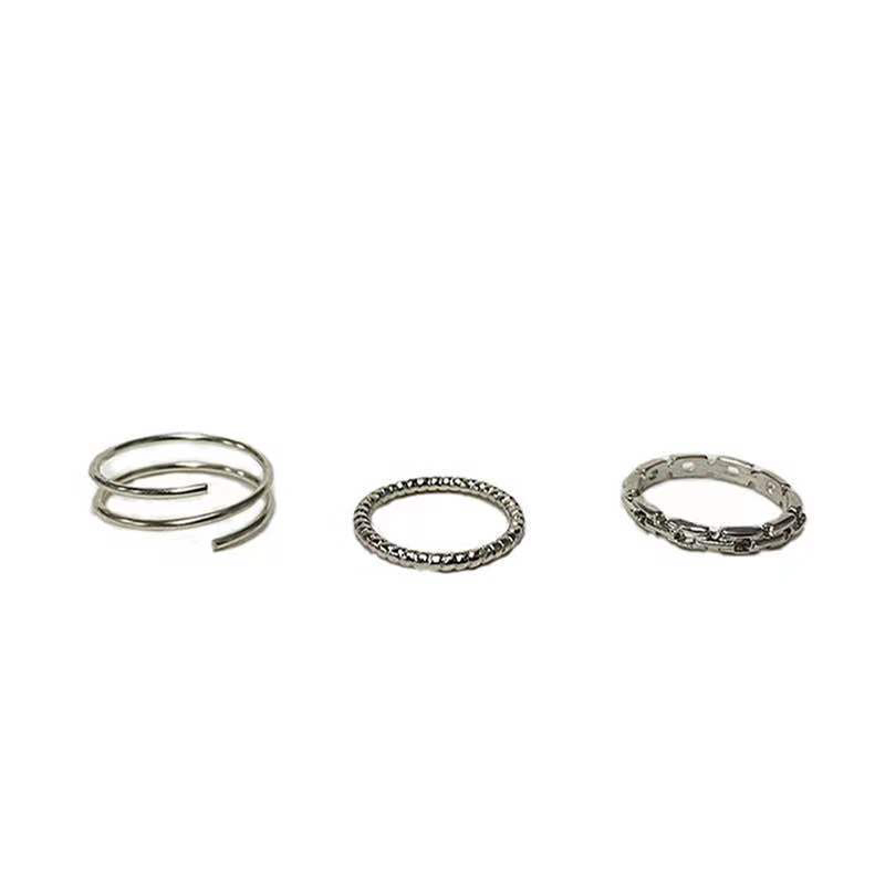 7PCS/COD✨Cincin N1ke gaya Korea Untuk Pria Dan Wanita TN-29（3pcs）