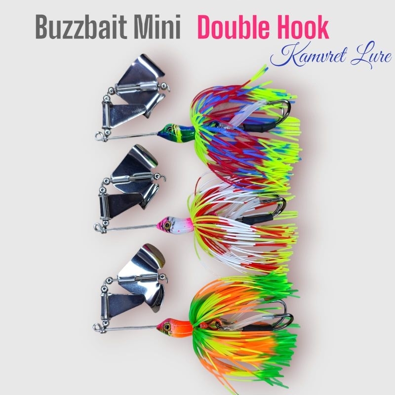 BUZZBAIT MINI DOUBLE HOOK KAMVRET LURE. 15GRAM