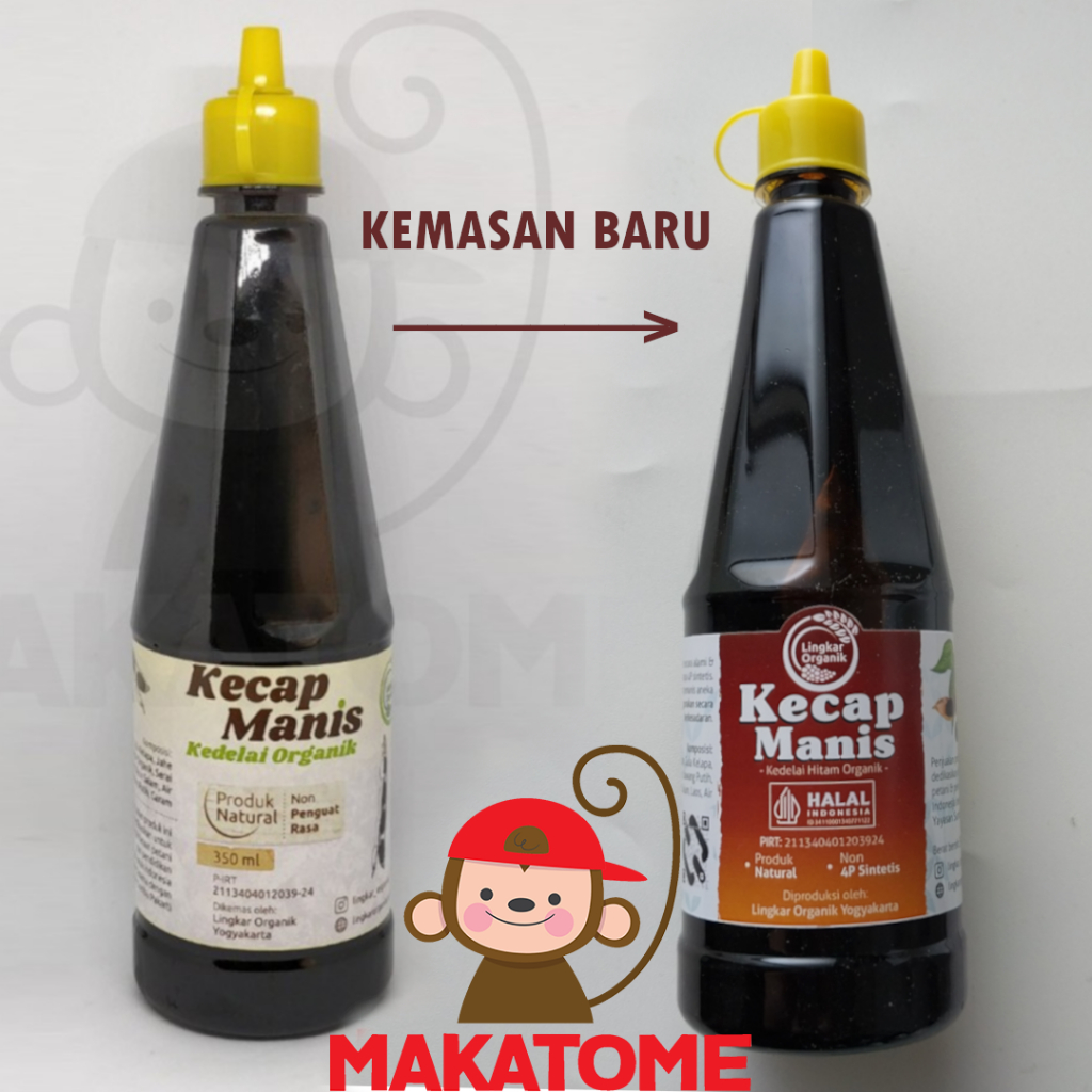 

Lingkar Organik Kecap Manis 350ml soy bean sweet sauce 350 ml organic soya non msg Natural
