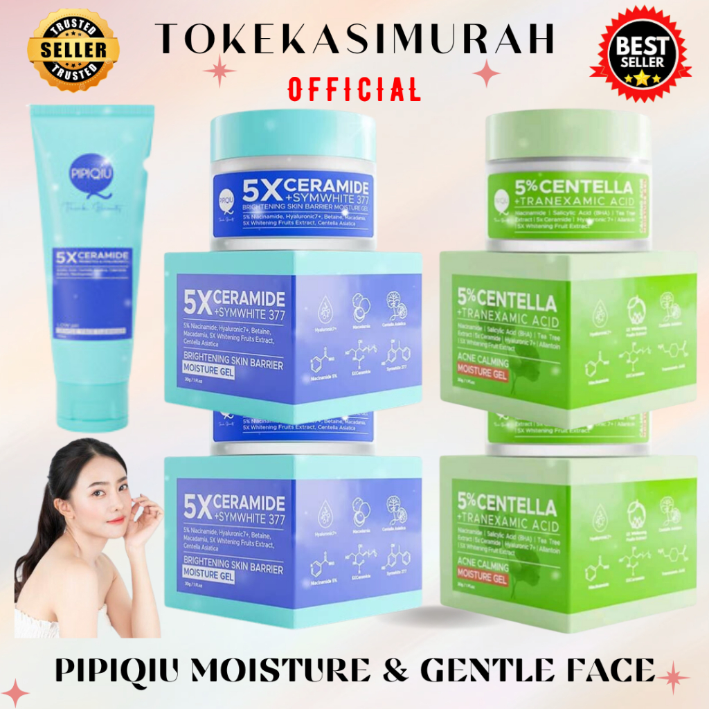 Pipiqiu 5x Ceramide Pipiqiu Moisture Gel 5x Ceramide Dan Pipiqiu Moisture Gel Centella Dan Pipiqiu G