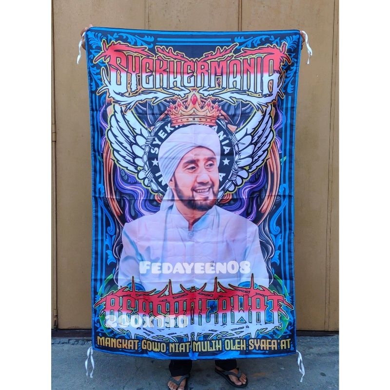 TERLARIS & TERMURAH BENDERA SYEKHERMANIA UK 200x150cm PROSES 1-2 HARI DI KIRIM (FULL PRINTING,FREE S