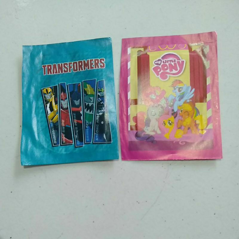 

stiker amplop 1pc Transformer dan my little pony hasbro