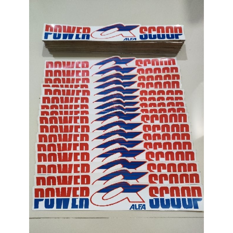 Stiker Sticker Yamaha Alfa Power Scoop Langka Original (NOS)