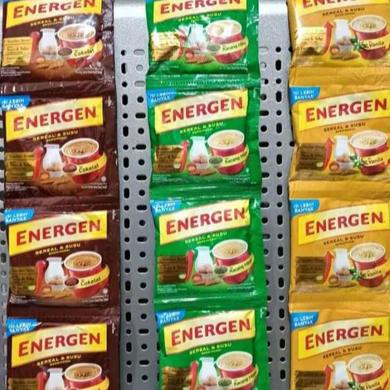 

Energen rasa coklat, vanila dan kacang ijo