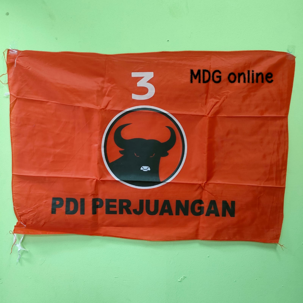 Bendera PARTAI PDI PERJUANGAN