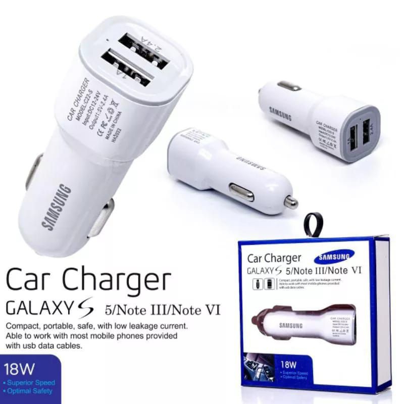 BATAM SHOPPING MALL (CPR) GM999 CAS HP MOBIL SAMSUNG S8 / CHARGER 2USB 2.4A / BATOK SAVER GM-999