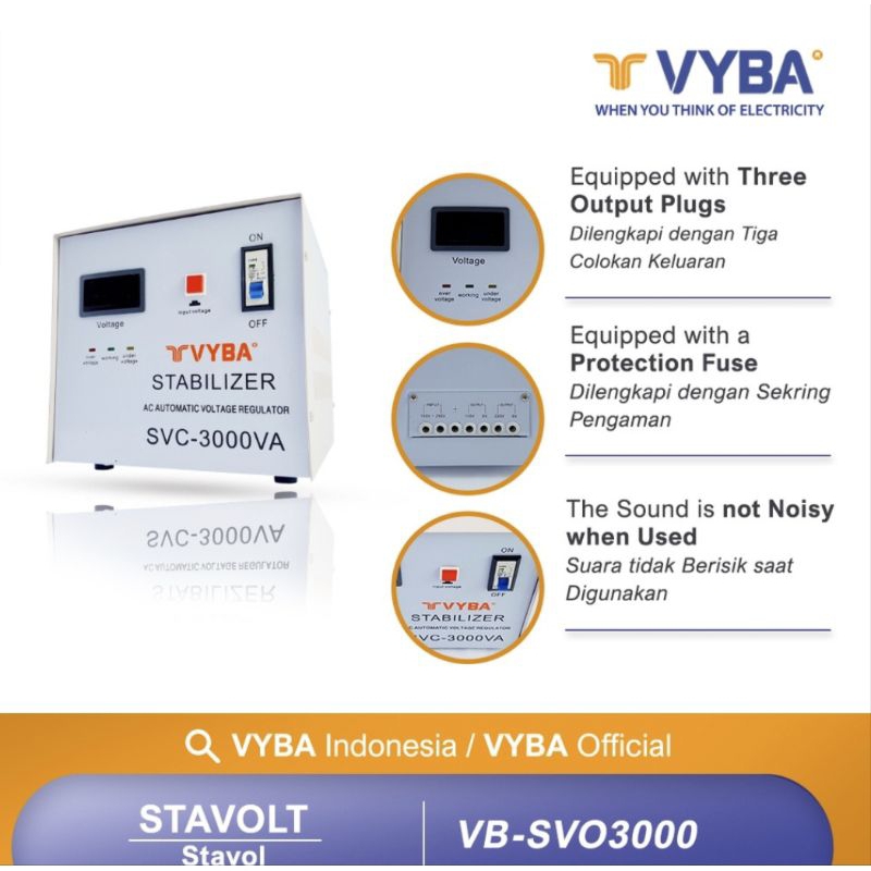 Stabilizer A3000VA VYBA kualitas TOP