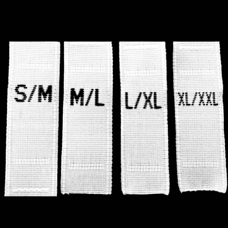 

Baru*Ukuran lebih lengkap* Size Label Polyester Rajut S/M M/L L/XL XL/XXL