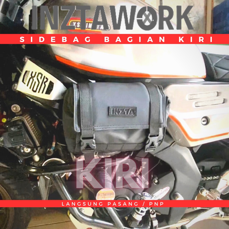 Tas samping yamaha XSR 155 KIRI, sidebag tank xsr left kiri
