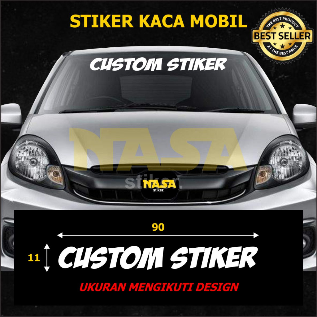 STIKER KACA MOBIL DEPAN CUSTOM
