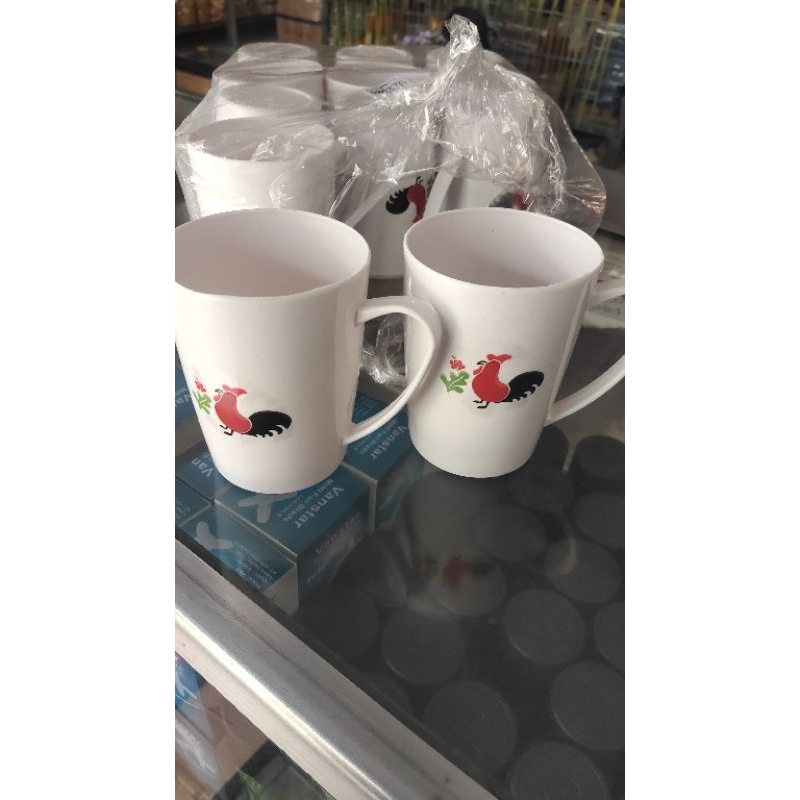 CANGKIR PLASTIK MOTIF AYAM LUSINAN