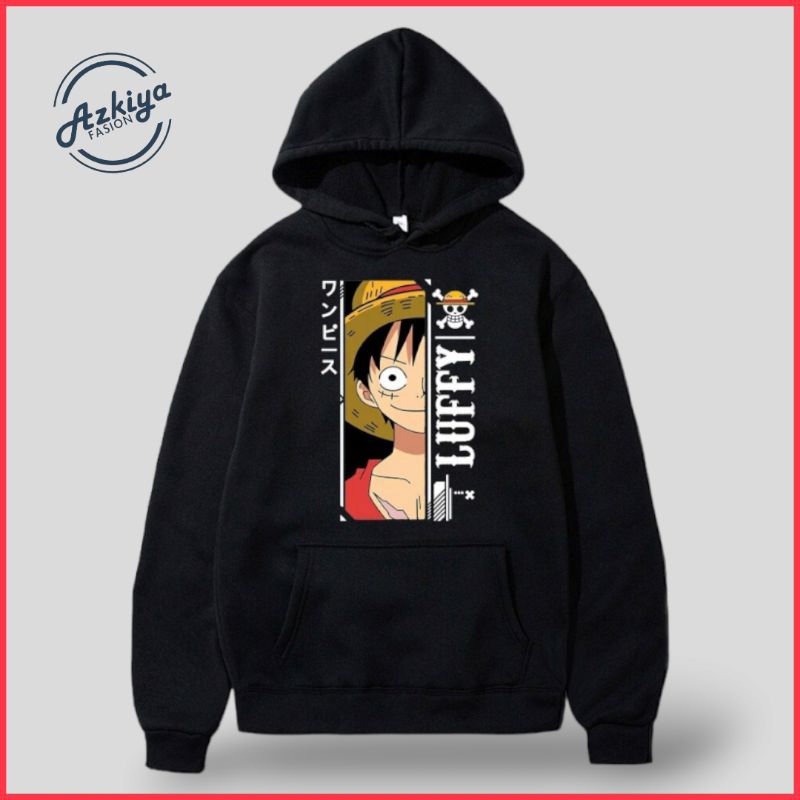 Sweater Switer Suwiter Hoodie Luffy Topi Jerami Faion Pria Cowok Wanita Cewek Distro Lengan Panjang 