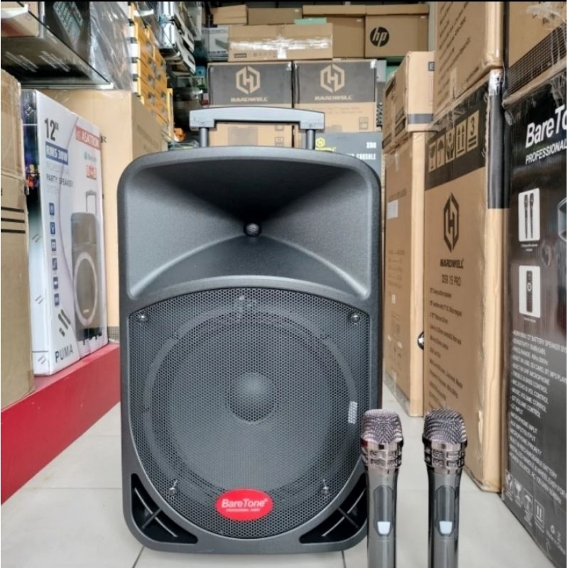 SPEAKER AKTIP PORTABLE meeting  BARETONE 15BWR 15 inch usb bluetoth original