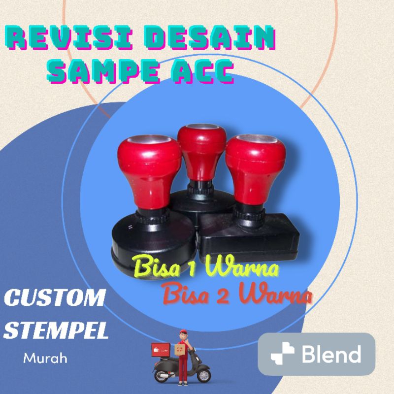

Stempel Custom 1atau 2 warna murah